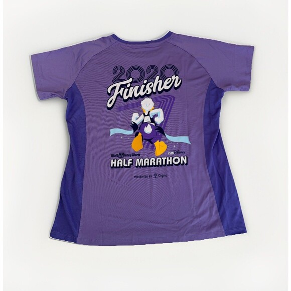 Run Disney Disney Parks Donald Duck T-shirt Size Large Purple Brand New - Picture 5 of 5